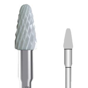 Керамическая фреза для работы с утолщенными ногтями KERA K424X/040 BUSCH