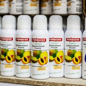 Фруктова крем-пінка для ніг з маслом манго та персиковим маслом 125мл (CREMESCHAUM FRUCHT), PEDIBAEHR